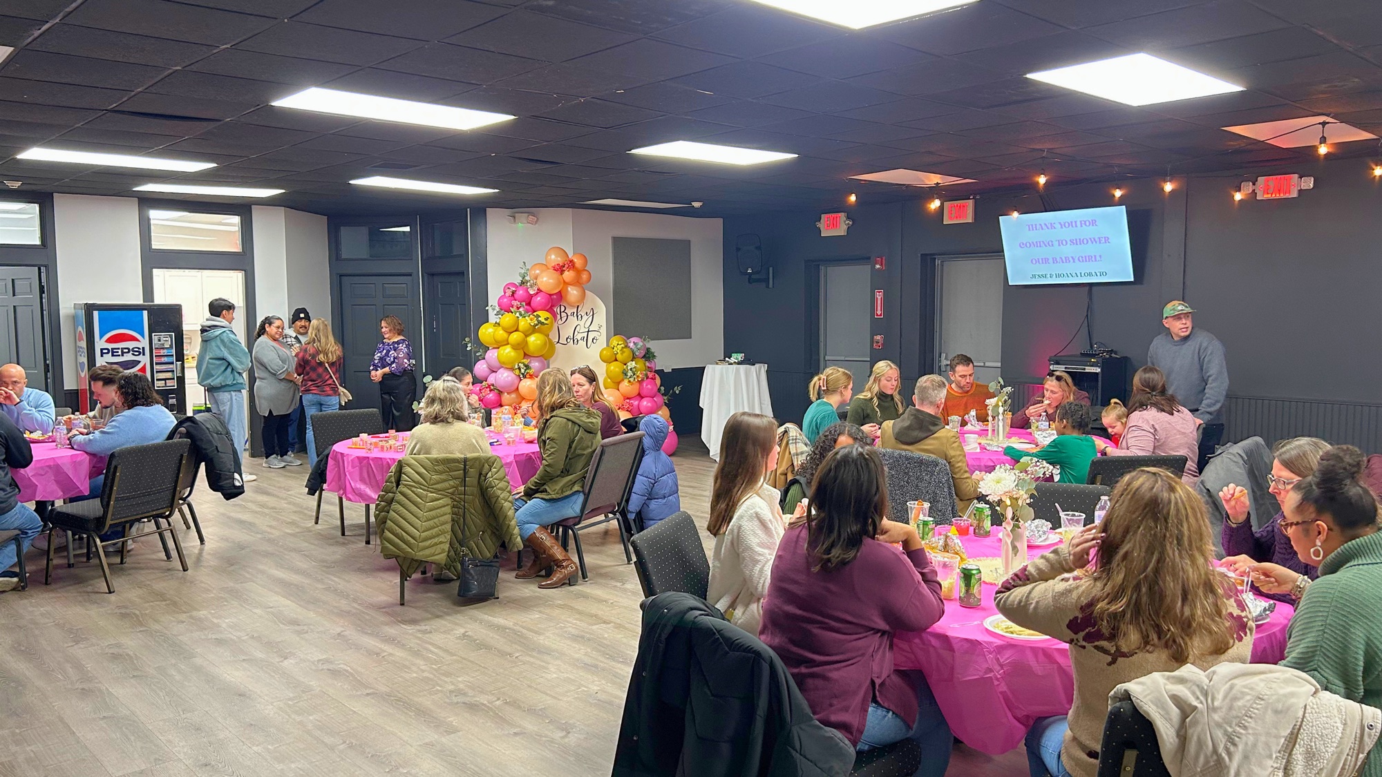 A baby shower celebration hosted at El Centro